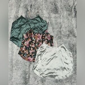 BUNDLE Victoria's Secret Floral / Stripe/ Polka-Dot sleep tank tops Size L & XL